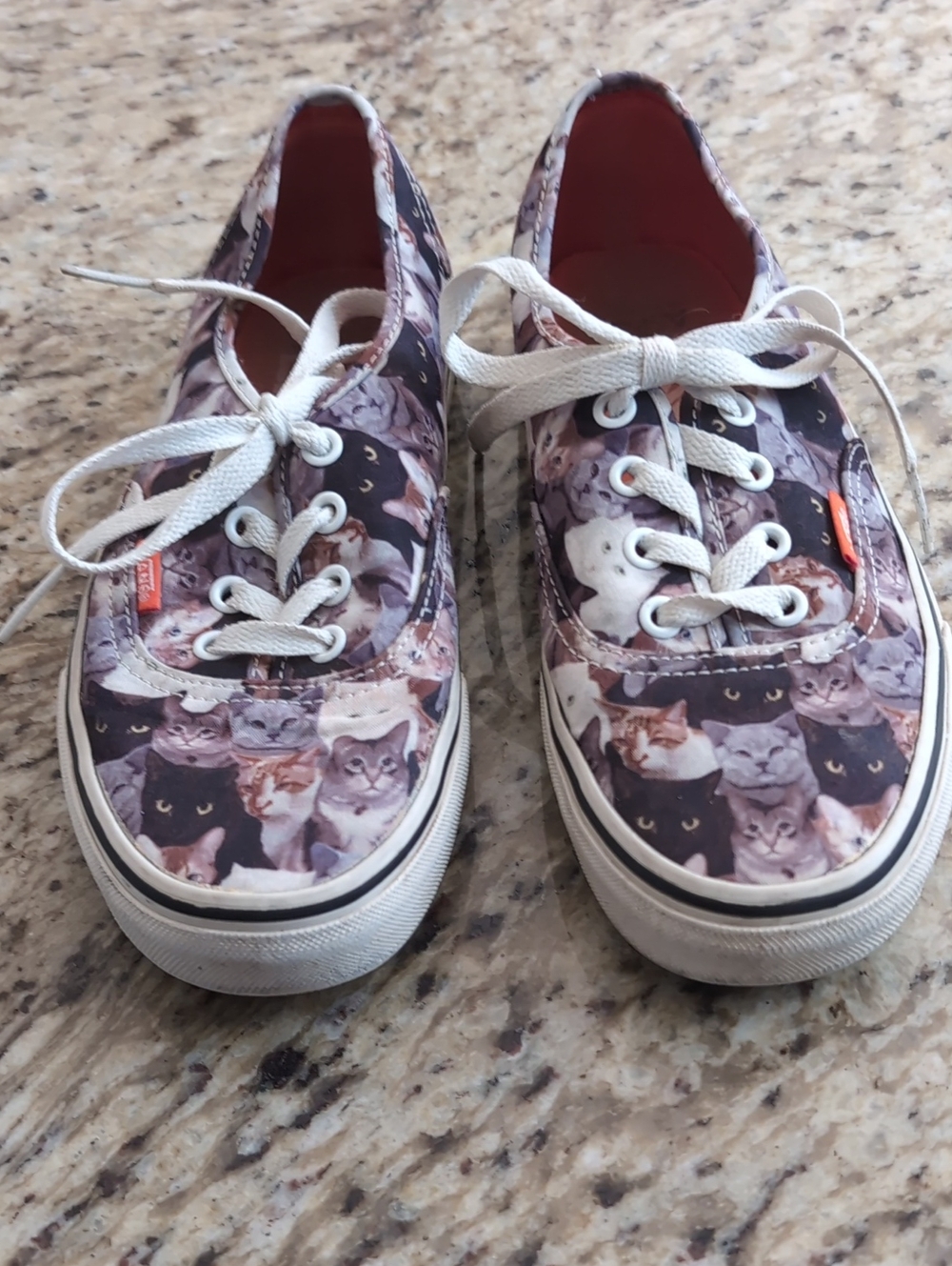 Vans Allover Cat Print Authentic Sneakers